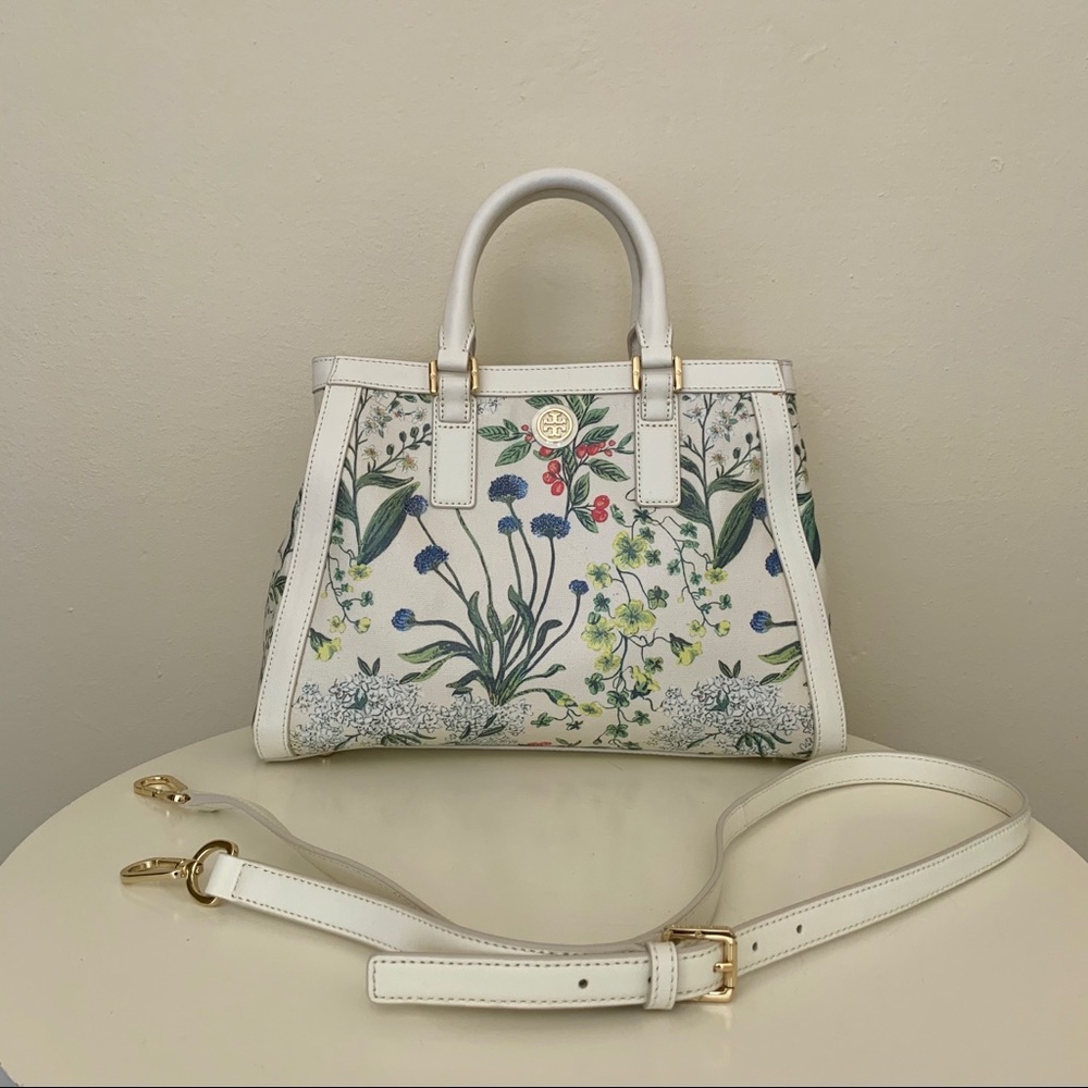 NWOT Tory Burch Botanical Robinson Triangle Tote